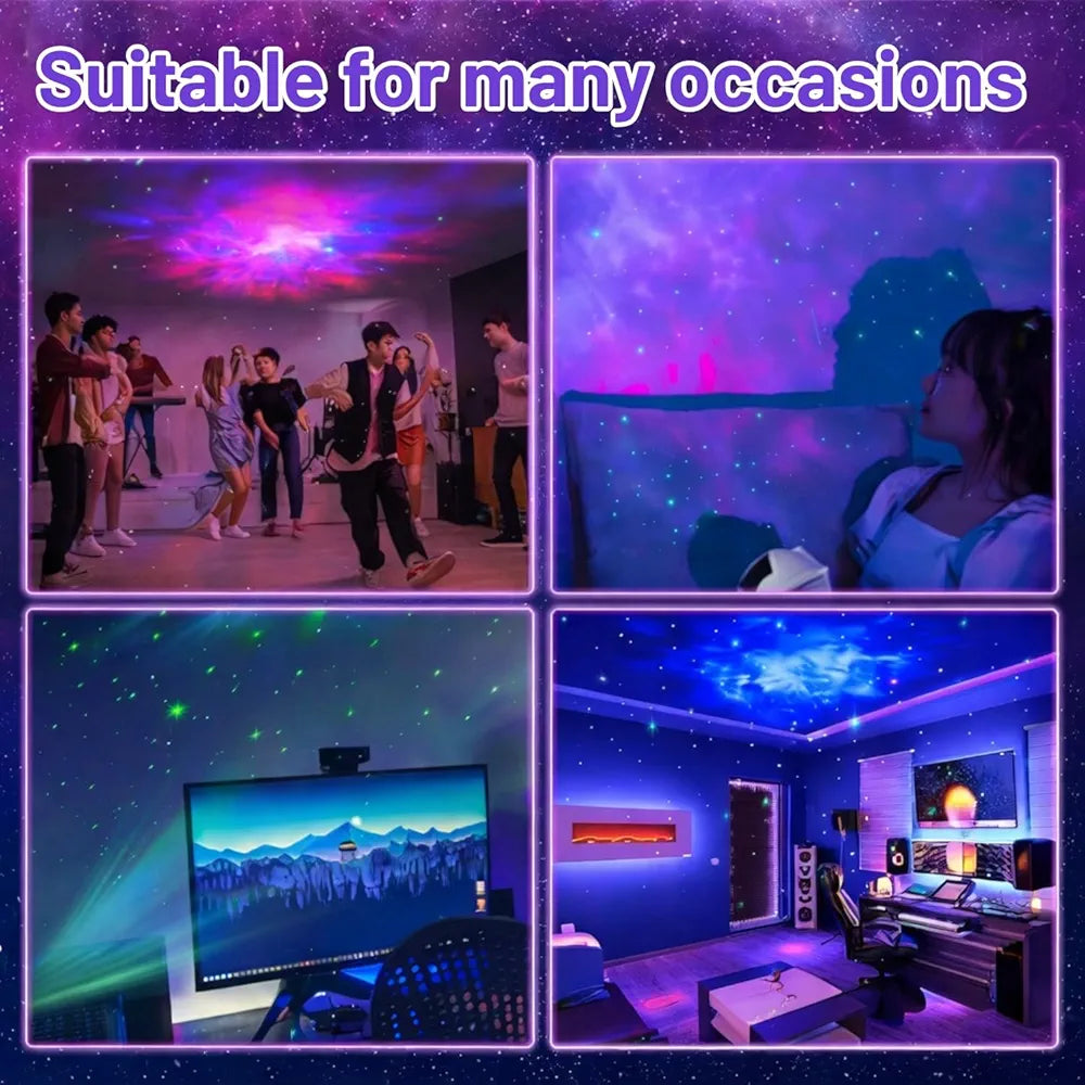 Astronaut Galaxy Projector Night Light – 360° Rotating Nebula Star Projector with Remote Control