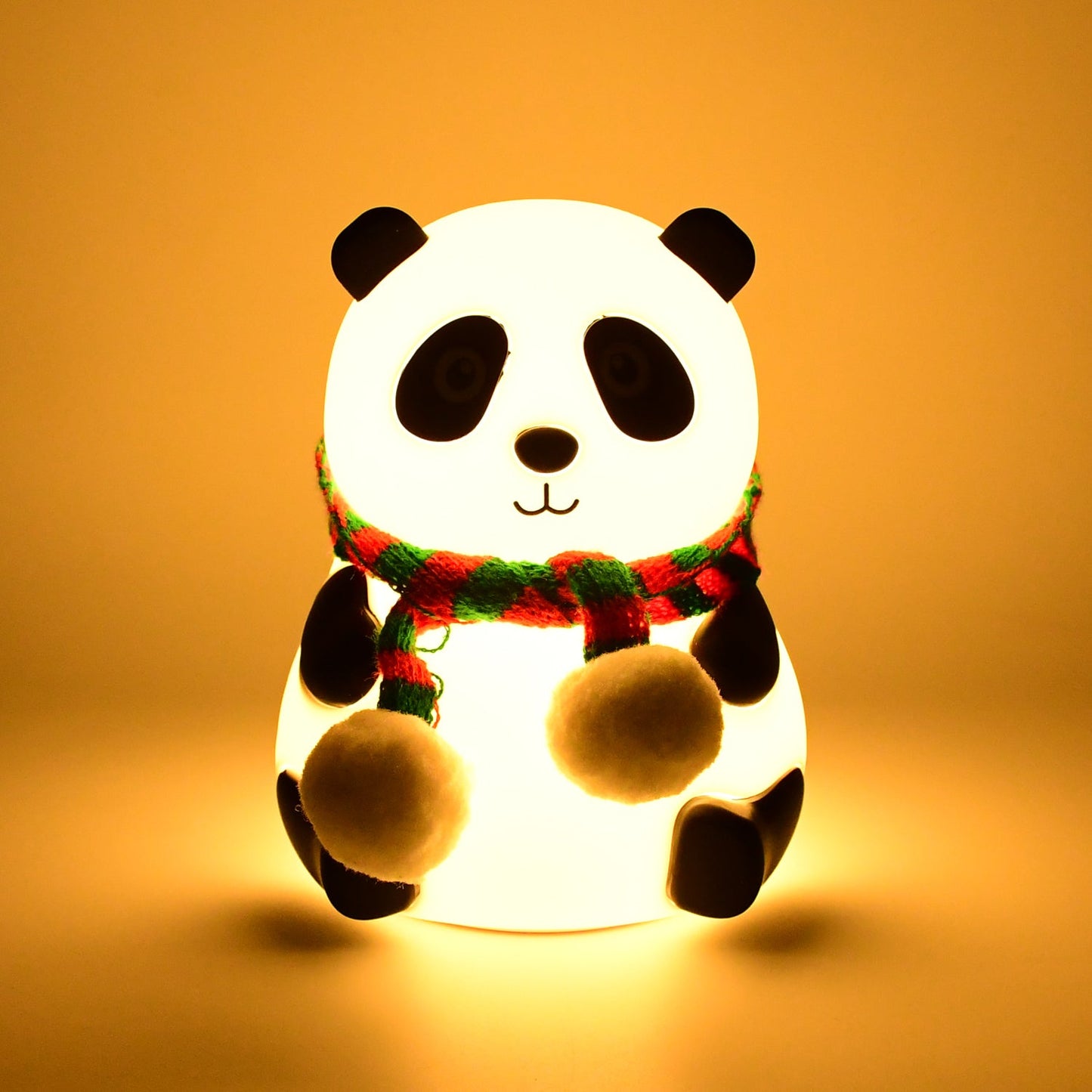 Cute Panda LED Bedside Night Light – 7-Color Touch Control