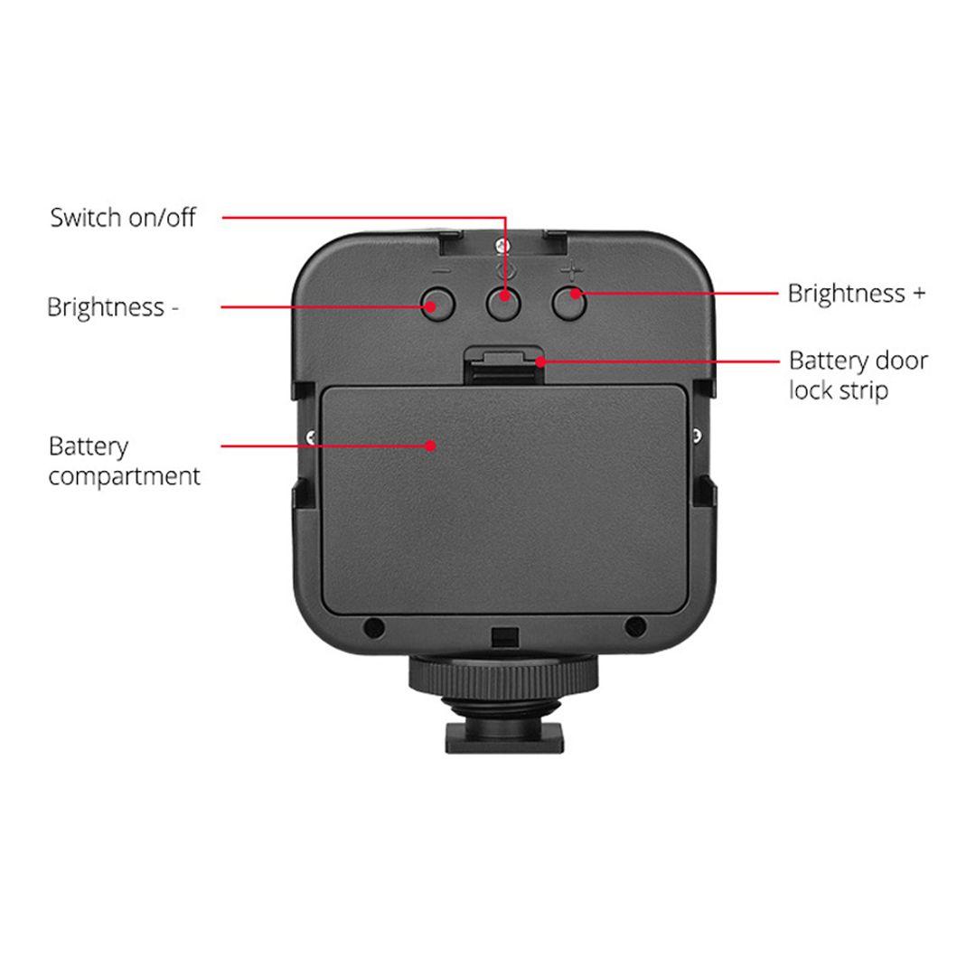 AY-49 Video Making Vlog Tripod Kit With Microphone and Light For Live Broadcast