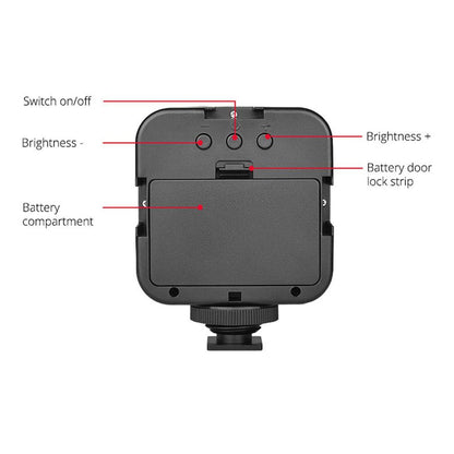 AY-49 Video Making Vlog Tripod Kit With Microphone and Light For Live Broadcast