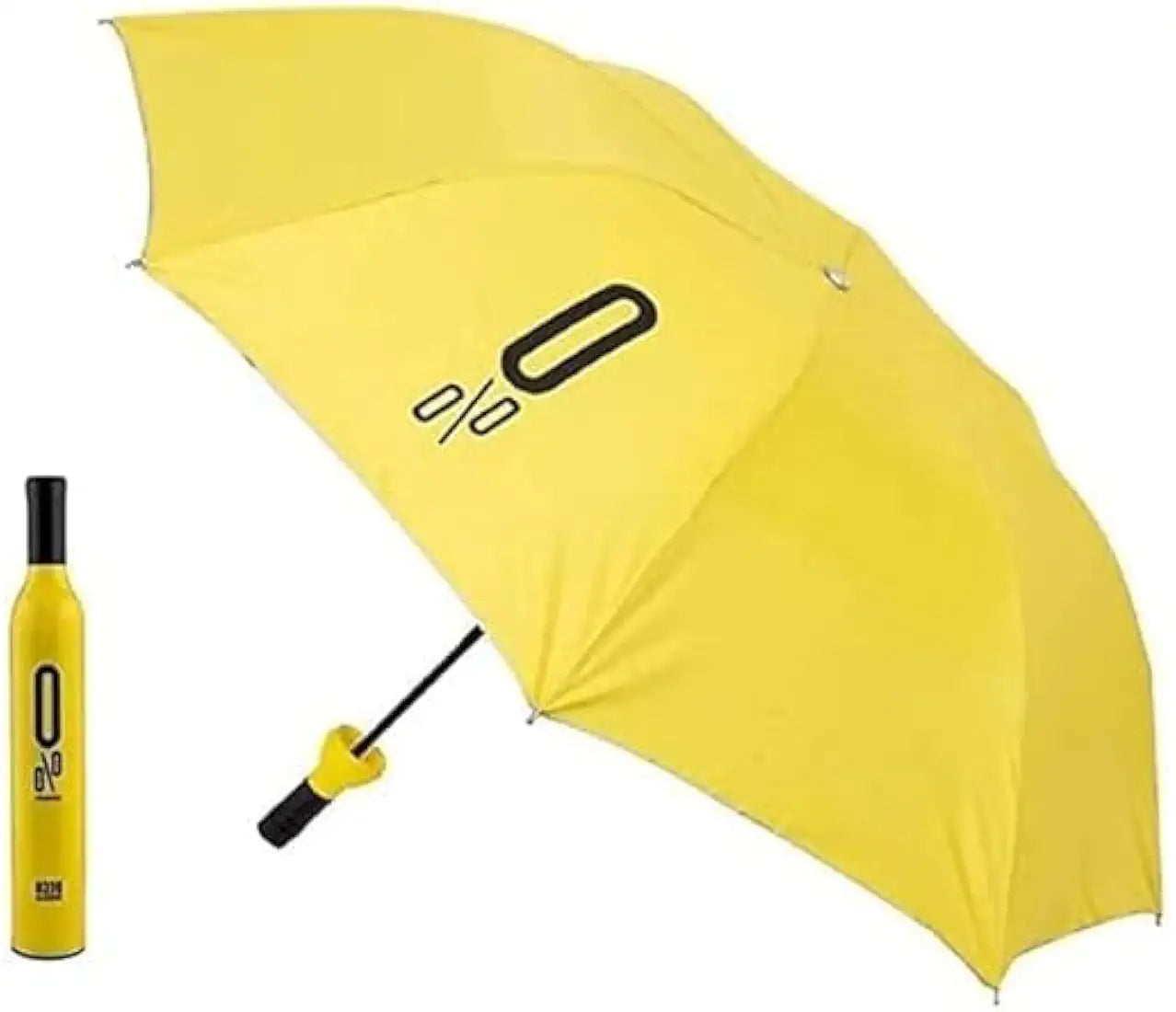Bottle Shape Portable Folding Umbrella With Bottle Cover - Double Layer, UV Protection