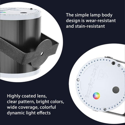 Mini Cylinder DJ Disco Laser Light with 16 Patterns & 4 Modes USB-Powered Party Light for Weddings,Clubs & Events