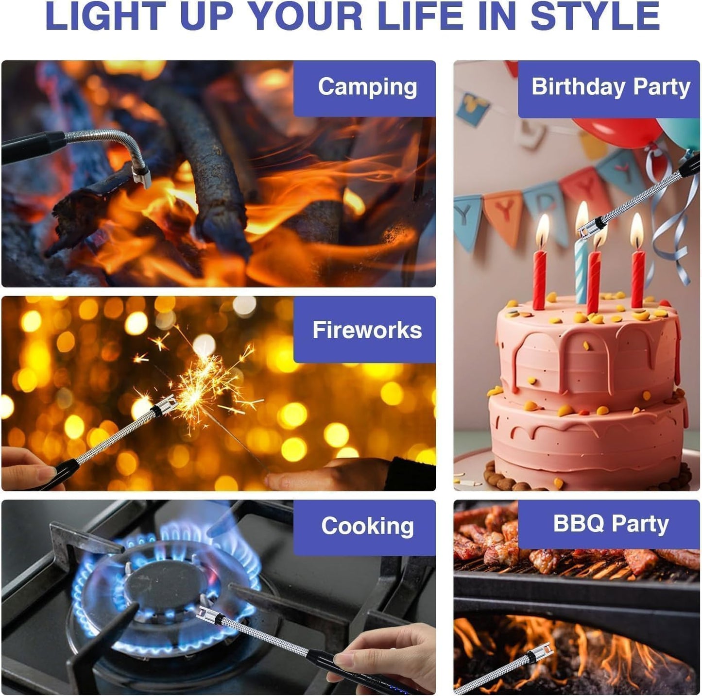 USB Plasma Rechargeable Electric Gas Lighter