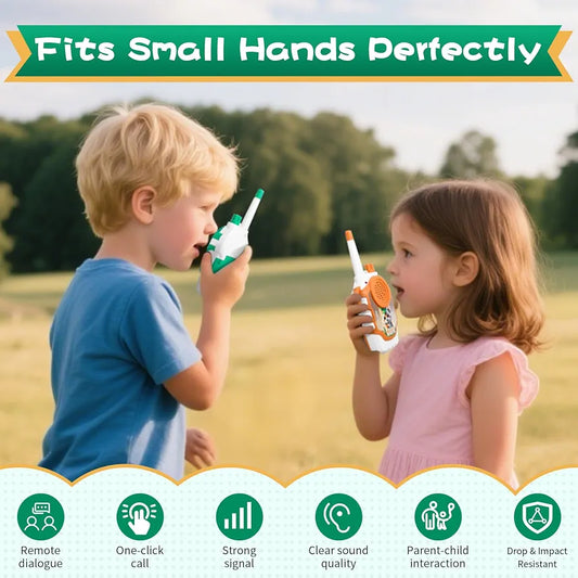 Kids Walkie-Talkies (Set of 2) – Easy Grip Two-Way Radios for Boys & Girls