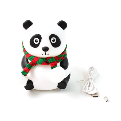 Cute Panda LED Bedside Night Light – 7-Color Touch Control