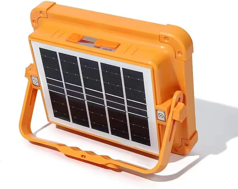 Portable 300W Solar LED Work Light – IP66 Waterproof, USB Rechargeable Floodlight for Outdoor Jobs, Car Repair & Camping