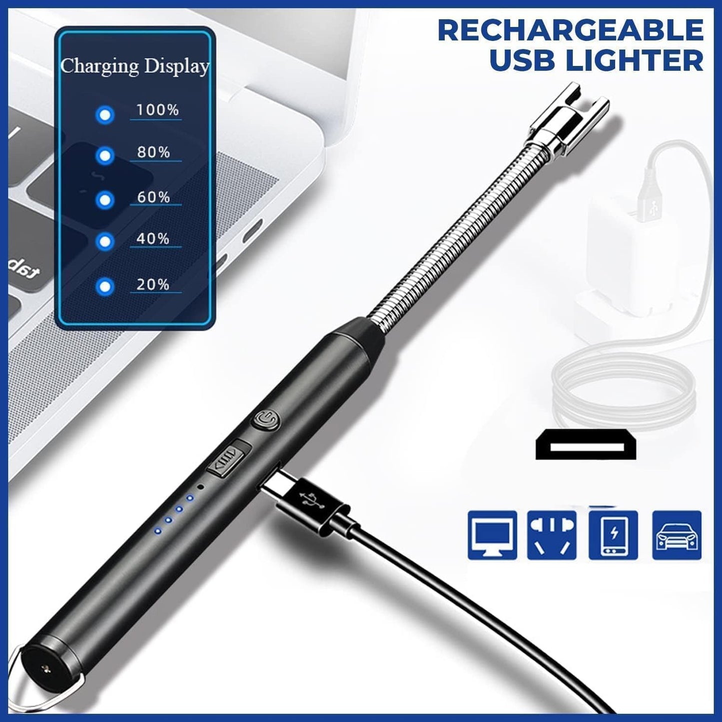 USB Plasma Rechargeable Electric Gas Lighter