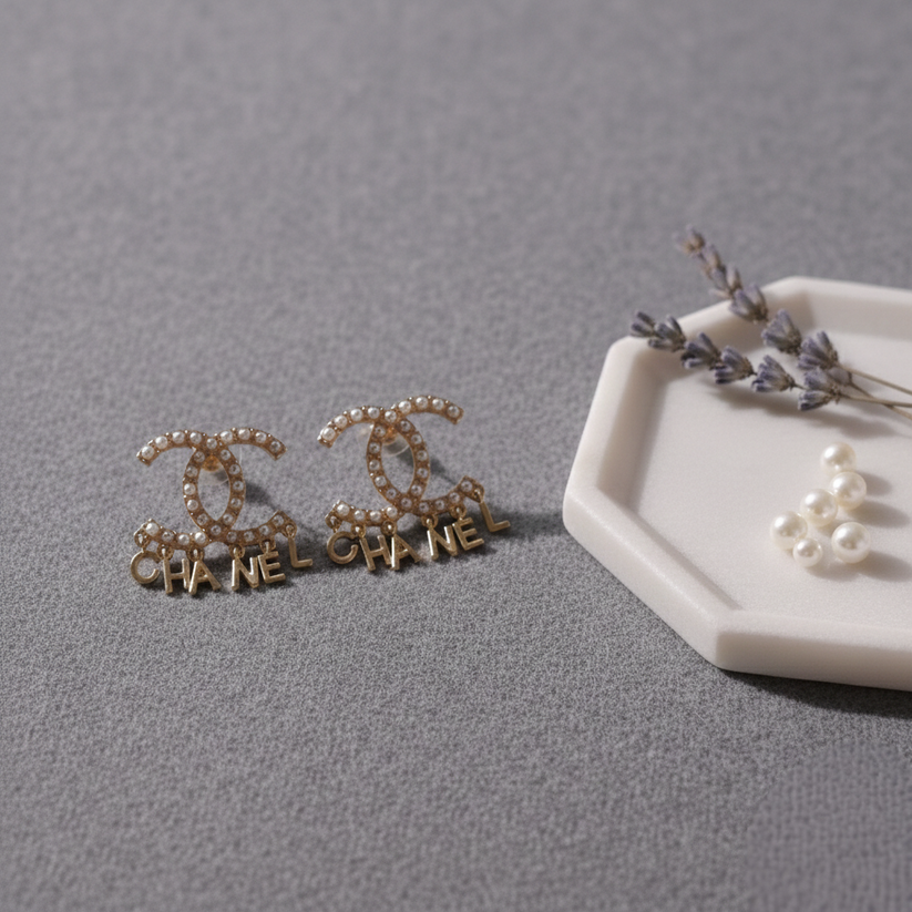 Earrings Gold Metal Imitation Pearl Bow-tiful Drop