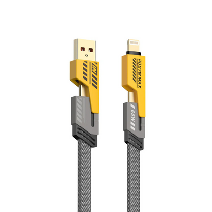 4-in-1 PD Fast Charge Cable | USB-A/Lightning/Dual Type-C