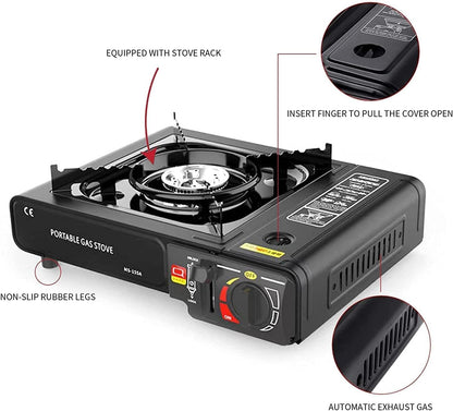 Portable Camping Gas Stove with Carrying Case