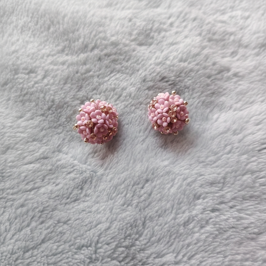 Sohi Floral Print Studs S4846270