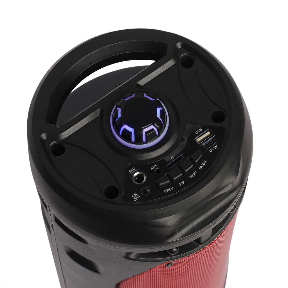 Blue Beatz Portable Rechargeable Double 6 Inch Woofer Bluetooth Speaker Box with Mic - BEATZ-051