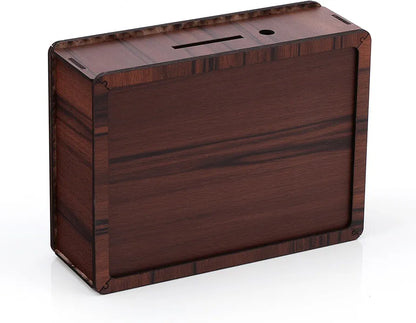 Wooden Savings Piggy Bank with 1 Lakh Goal Tracker | Money Box for Kids & Adults | Cash Saving Gullak