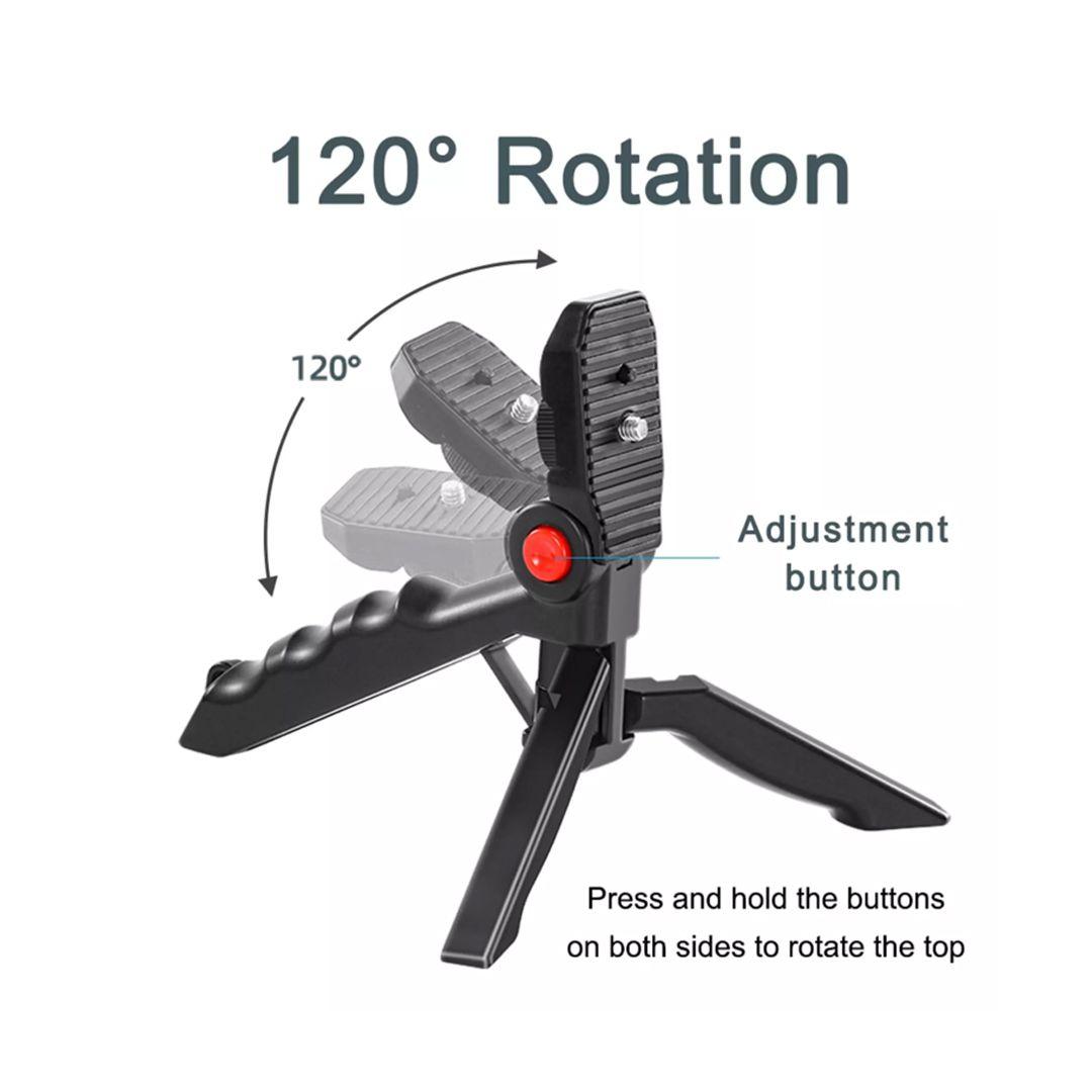 AY-49 Video Making Vlog Tripod Kit With Microphone and Light For Live Broadcast