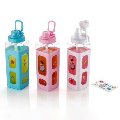 Kawaii Sipper Bottle 900ml with Removable Straw & Handle
