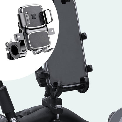 Universal Bike Phone Mount – Secure Handlebar Cell Phone Holder for Bicycle, Motorcycle & Motorbike