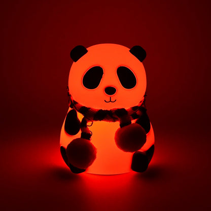 Cute Panda LED Bedside Night Light – 7-Color Touch Control