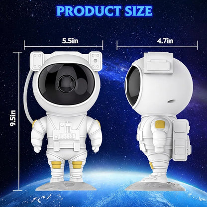 Astronaut Galaxy Projector Night Light – 360° Rotating Nebula Star Projector with Remote Control