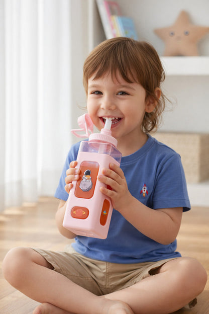 Kawaii Sipper Bottle 900ml with Removable Straw & Handle