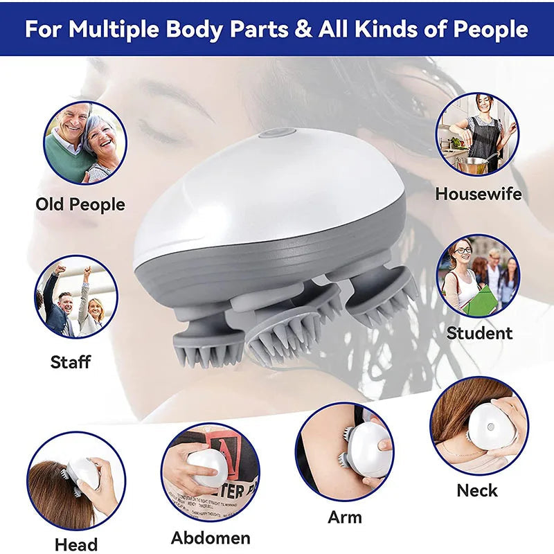 Electric Smart Scalp Head Massager