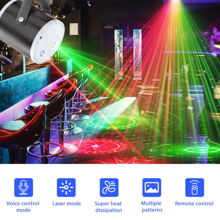 Mini Cylinder DJ Disco Laser Light with 16 Patterns & 4 Modes USB-Powered Party Light for Weddings,Clubs & Events