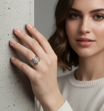 Silver Colour Ring For Women's S4918485