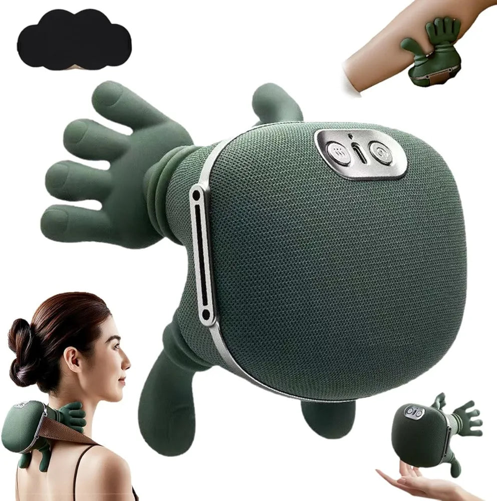 Bionic Heated Massager, Wireless Portable Neck & Back Massager