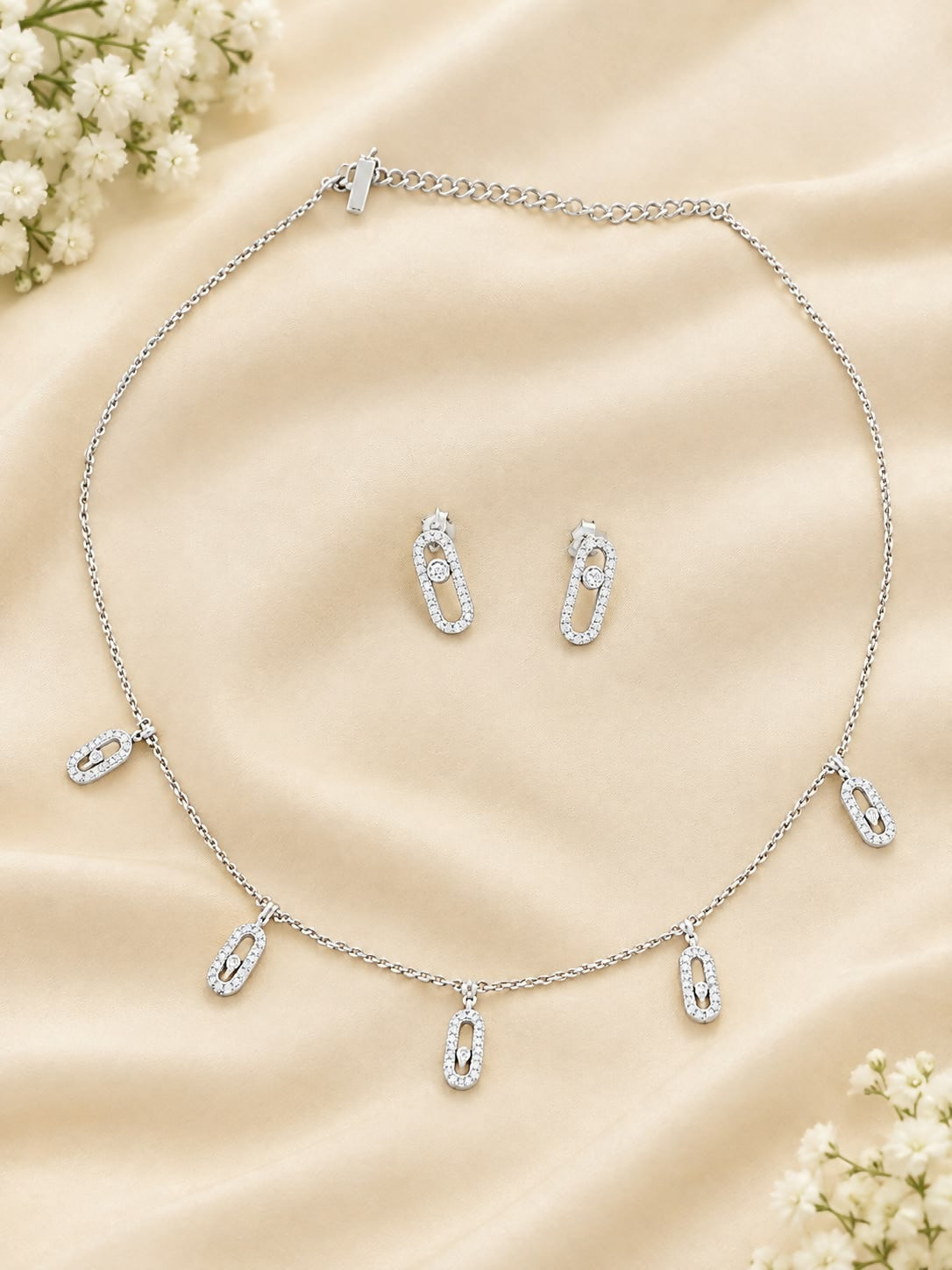 Elegant Geometric Diamond Set
