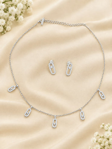 Elegant Geometric Diamond Set