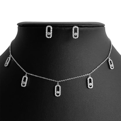 Elegant Geometric Diamond Set