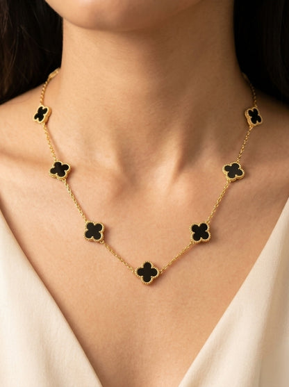 Charm of the Night Clover Necklace for Women